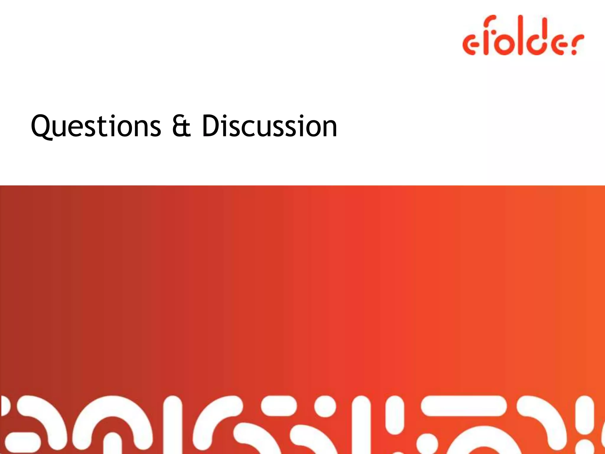 Questions & Discussion
 