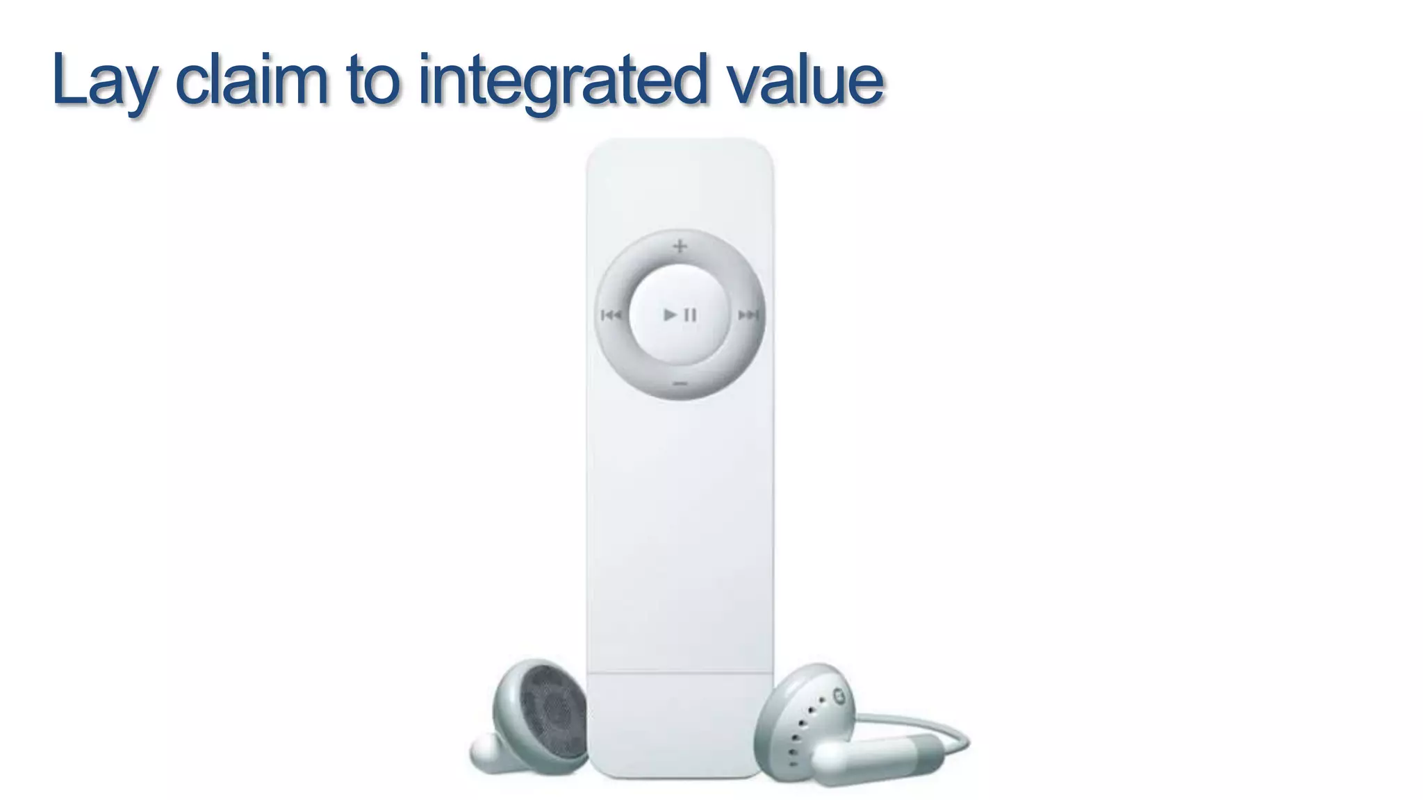 Lay claim to integrated value