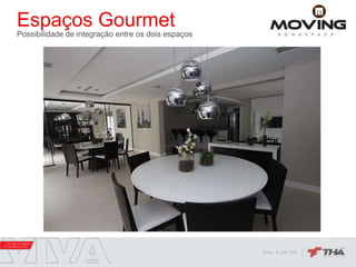 Espaços Gourmet
Possibilidade de integração entre os dois espaços
 