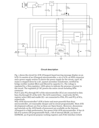 Message Display Circuit Moving message display | DOC