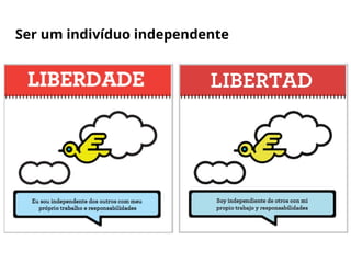 Ser um indivíduo independente
 