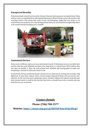 Moving Out? Here's Why You Need a Professional Junk Removal Service | PDF