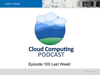 DON’T FORGET Episode 100 Last Week! 