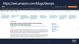 © 2018, Amazon Web Services, Inc. or its affiliates. All rights reserved.
© 2019, Amazon Web Services, Inc. or its Affiliates. All rights reserved.
https://aws.amazon.com/blogs/devops
 