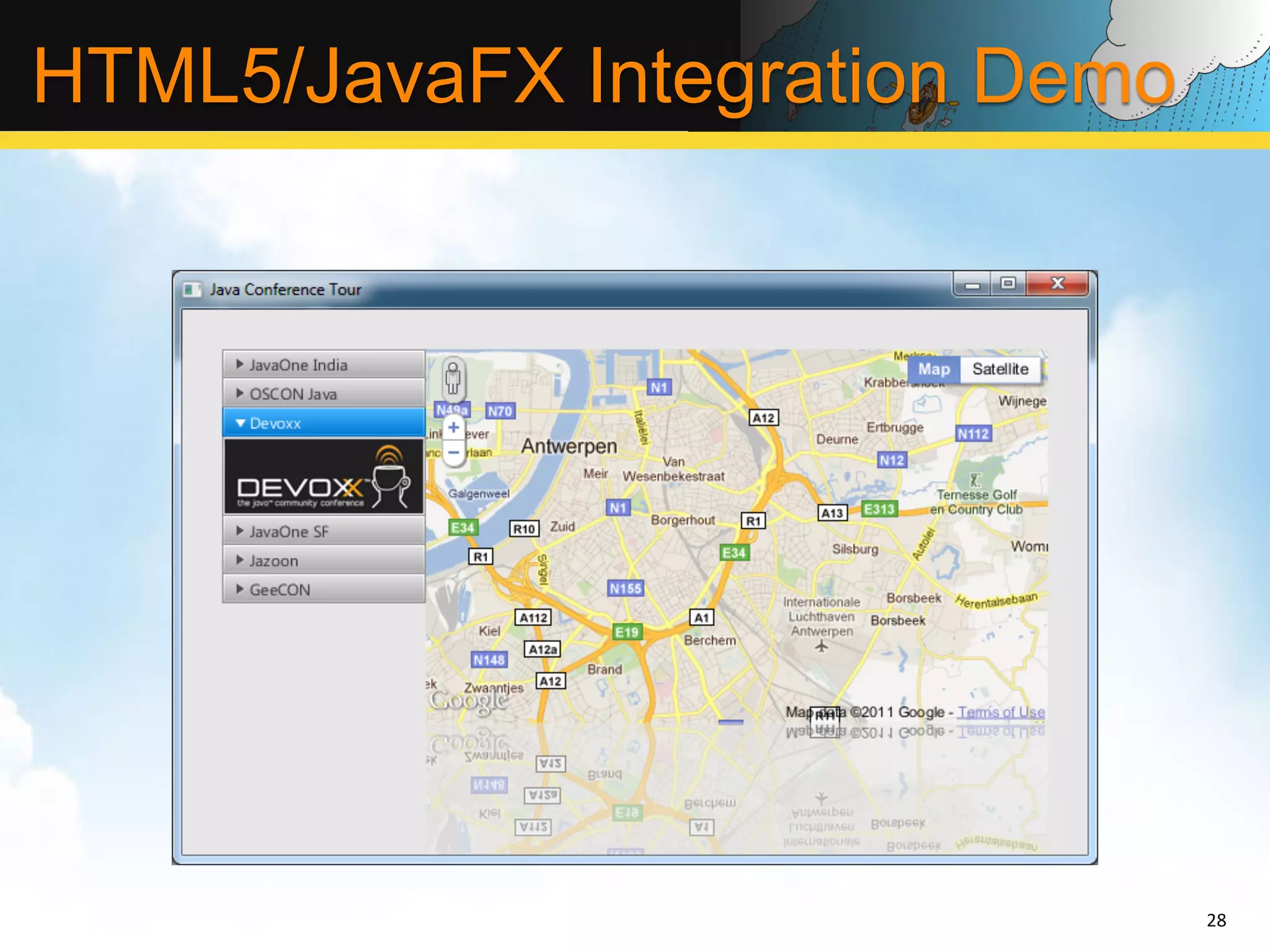 HTML5/JavaFX Integration Demo 28   