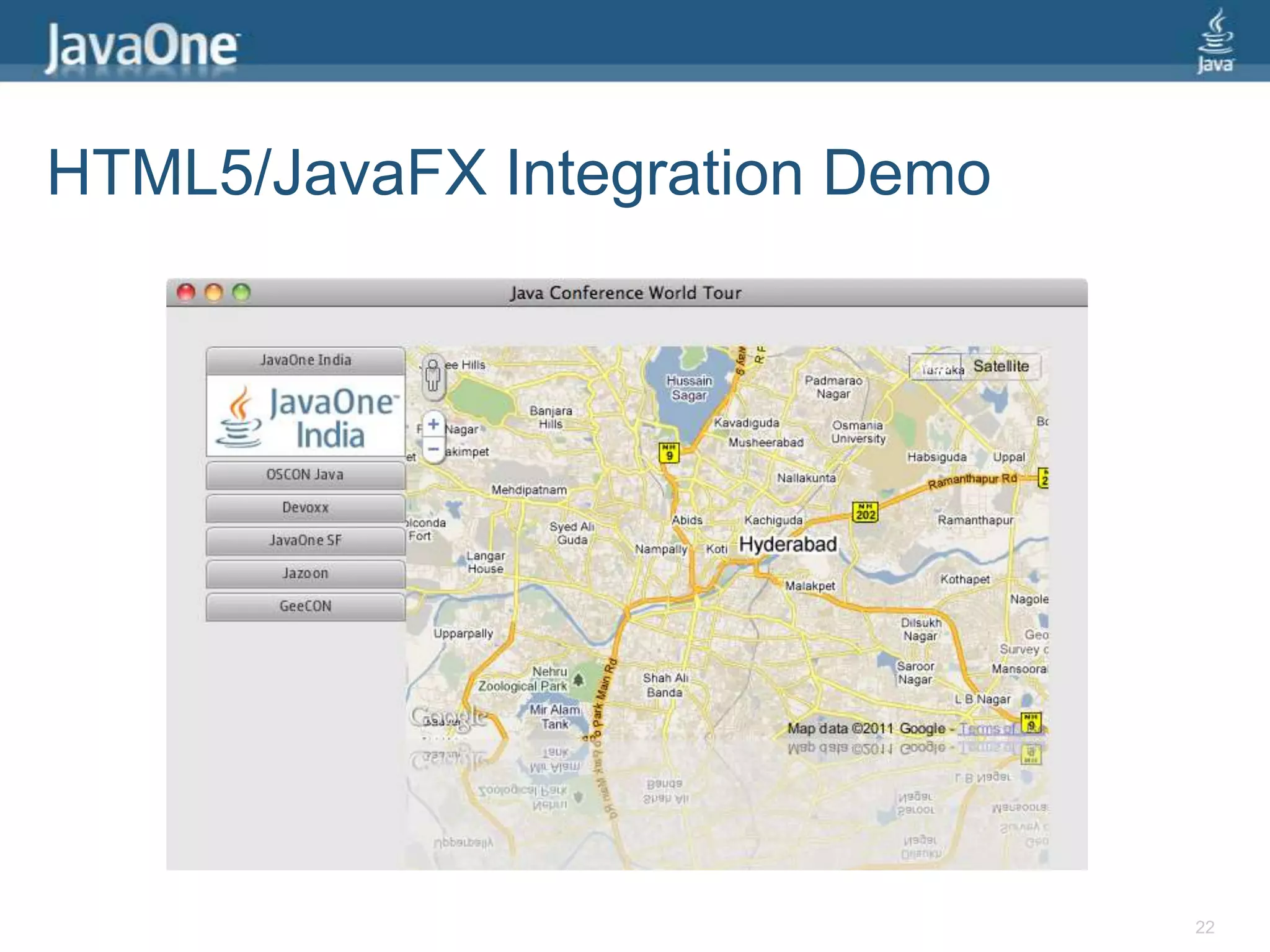 HTML5/JavaFX Integration Demo22