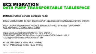 Migrating Oracle Databases from AWS to OCI | PDF