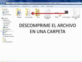 DESCOMPRIME EL ARCHIVOEN UNA CARPETA