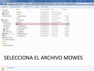 SELECCIONA EL ARCHIVO MOWES