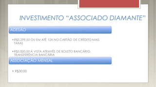 INVESTIMENTO “ASSOCIADO DIAMANTE”
 