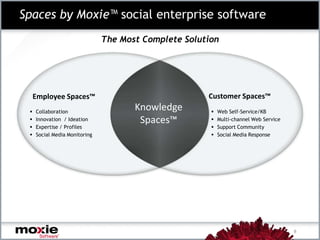 Analyst Perspective – Two Converging Markets7© 2011 Moxie Software. All Rights Reserved.With the increasing sophistication of the tools, and the increasing stridency of customer demand, there is a clear need for E2O and SCRM to begin to co-mingle.”Paul Greenberg – ZD NetKnowledge