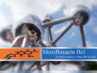 Moxifloxacin Hcl
A market analysis of the API in India
 