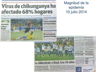 Magnitud de la 
epidemia 
10 julio 2014 
 