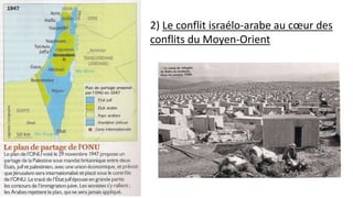 2) Le conflit israélo-arabe au cœur des
conflits du Moyen-Orient
 