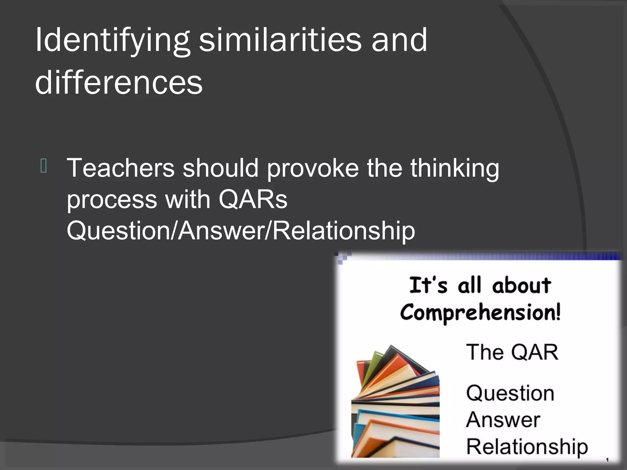 Identifying Similarities and Differences ~ Research based strategies to ...