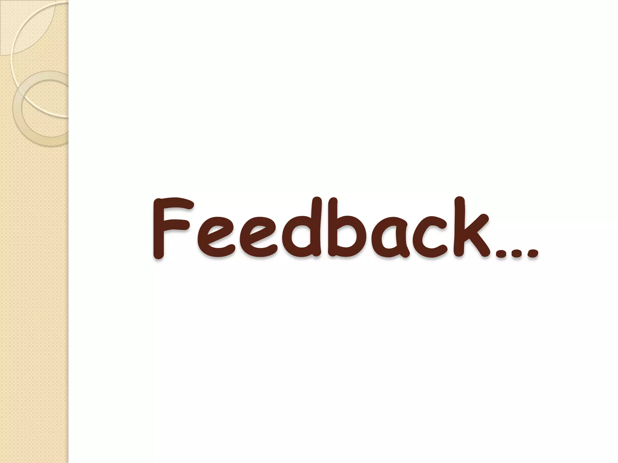 Feedback…