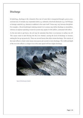 Discharge Stream Example Assignment on: Runoff and flooding (Drainage Pattern, Stream Flow ...