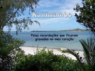 Kanimambo Pelas recordações que ficaram gravadas no meu coração 