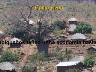 Como viven Os mozambiqueños teñen unha economía bastante pobre 