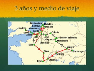 3 años y medio de viaje
 
