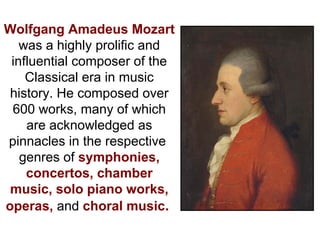 Wolfgang Amadeus Mozart Facts for Kids