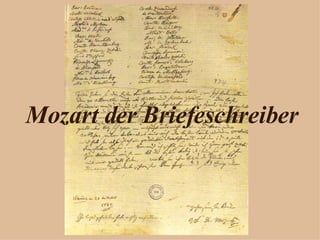Mozart der Briefeschreiber 