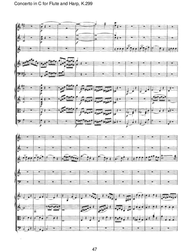 Mozart flute and harp concerto k 299