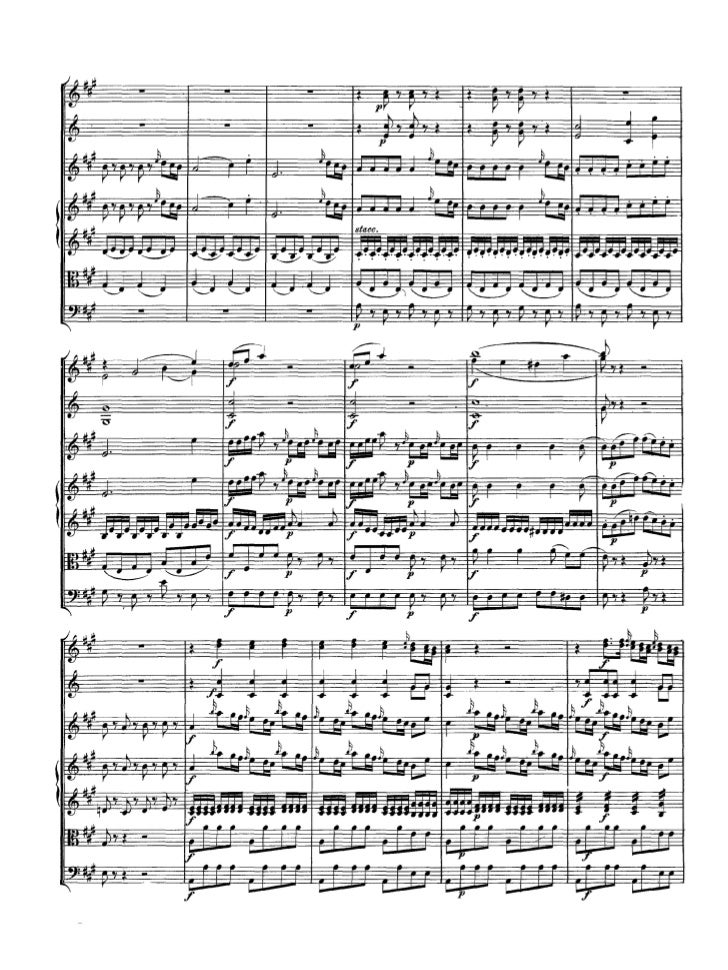 Mozart Violin Concerto No 5 In A K 219 Partitura Completa Full