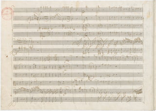 Mozart quintet k452_autograph