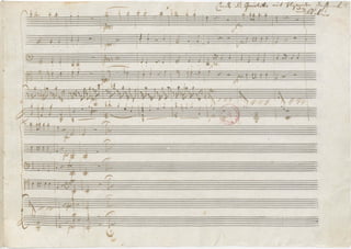 Mozart quintet k452_autograph