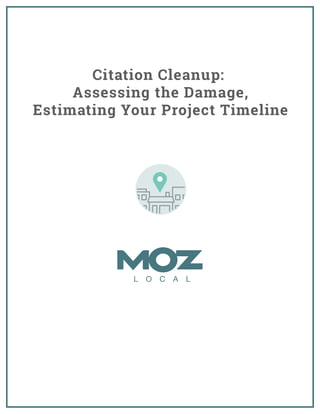 Moz Citation Cleanup