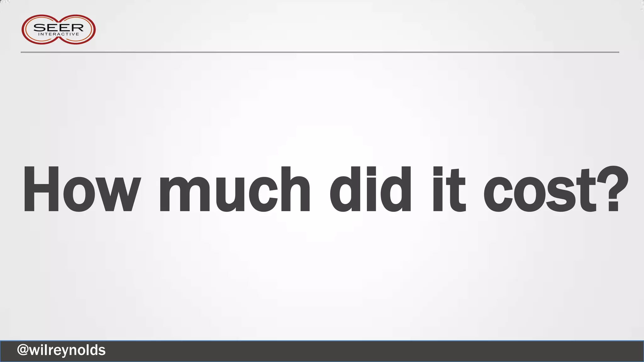 How much did it cost?
@wilreynolds
 