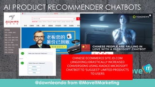 @dawnieando from @MoveItMarketing
Click To Edit Presentation SubtitleClick To Edit Presentation Subtitle
AI PRODUCT RECOMM...