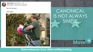 @dawnieando from @MoveItMarketing
Click To Edit Presentation SubtitleClick To Edit Presentation Subtitle
CANONICAL
IS NOT ...