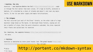 Use Markdown
Smart quotes!!!
 