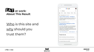 Who is this site and
why should you
trust them?
at work:
About This Result
 