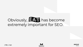 Obviously, has become
extremely important for SEO.
 