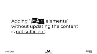 Adding “ elements”
without updating the content
is not sufficient.
 