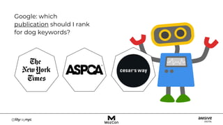 Google: which
publication should I rank
for dog keywords?
 
