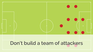Don’t build a team of attackers
 
