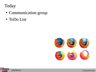 10 december 2020@hellosct1
Today
●
Communication group
●
ToDo List
 