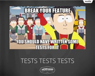 TESTS TESTS TESTS
 