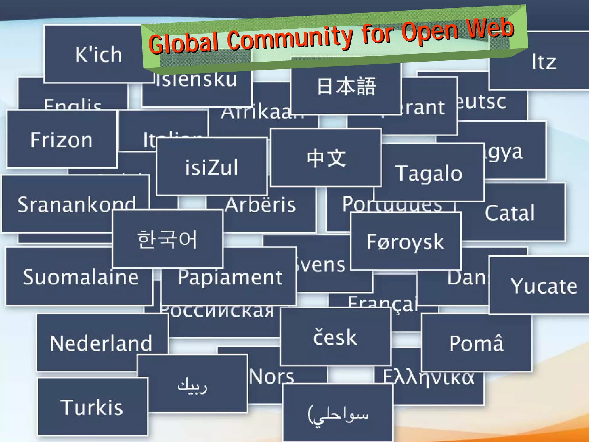 Mozilla Project and Open Web
