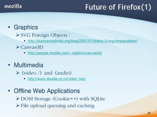 Mozilla Project and Open Web