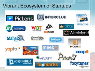 Vibrant Ecosystem of Startups
 