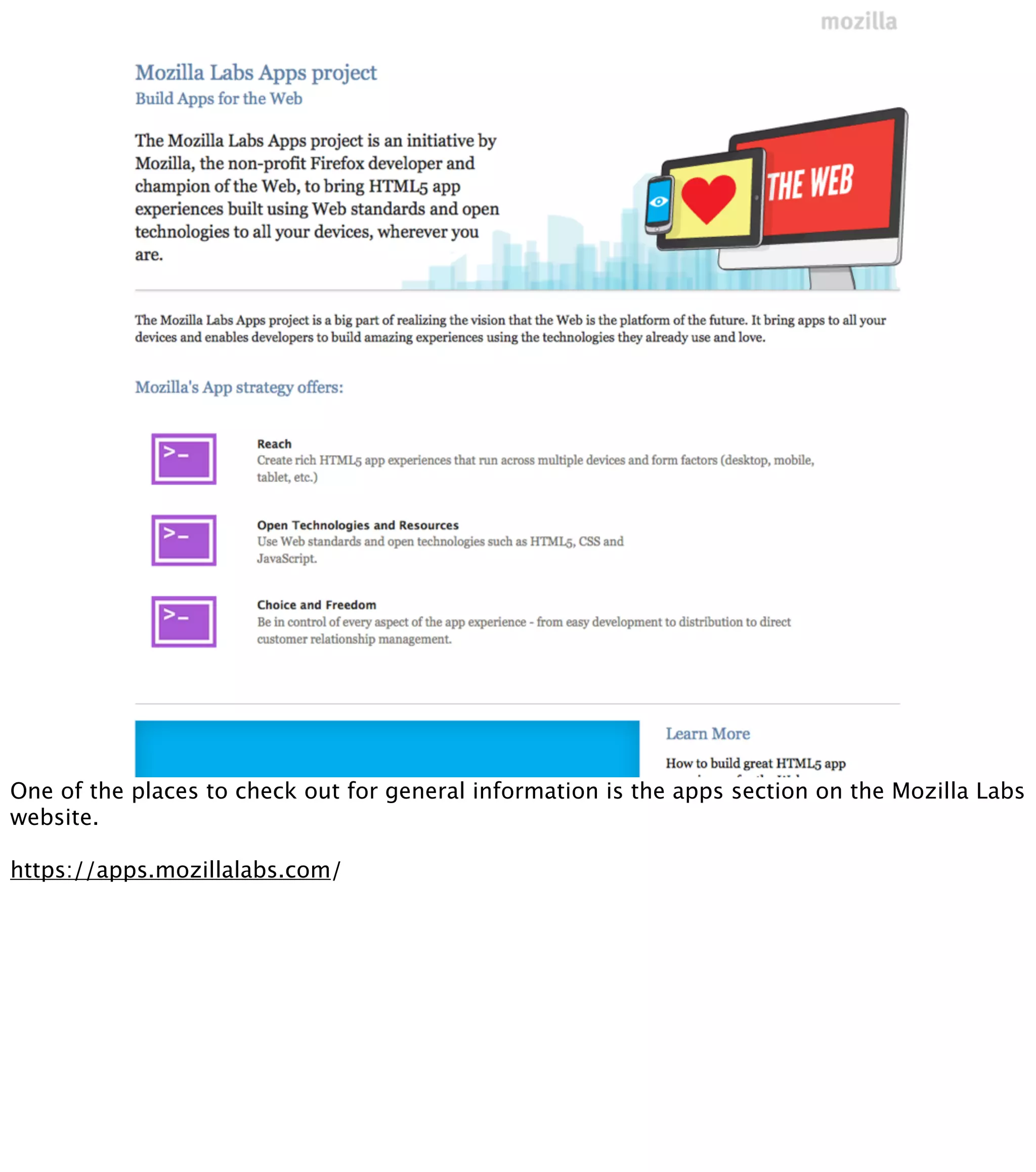 One of the places to check out for general information is the apps section on the Mozilla Labs
website.

https://apps.mozillalabs.com/
 