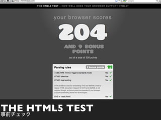 THE HTML5 TEST
 