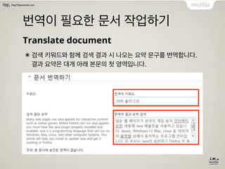 http://hyeonseok.com
번역이 필요한 문서 작업하기
Translate document
๏ 검색 키워드와 함께 검색 결과 시 나오는 요약 문구를 번역합니다.
결과 요약은 대개 아래 본문의 첫 영역입니다.
 