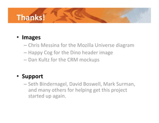 Mozilla Universe - The Mozilla CRM Project