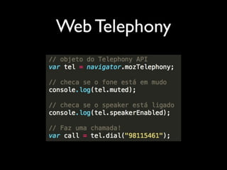 Web Telephony